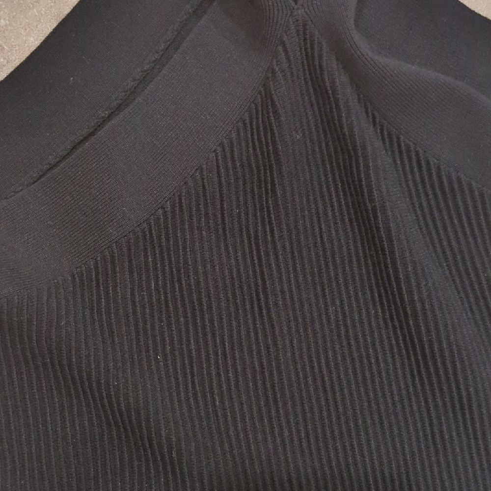 Halogen Black Ribbed Tank Top - Picture 3 of 3